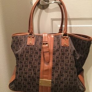 LAMB Hamilton tote bag, preowned, leather/cloth